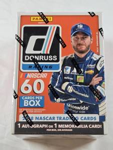 lot 67 image: Unopened Blaster Box 2018 Panini NASCAR Trading Cards
