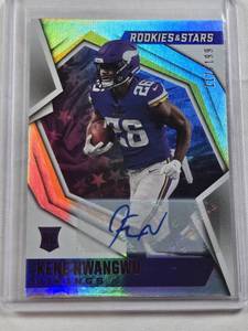 lot 68 image: Kene Nwangwu Rookie Auto 2021 Panini Rookies & Stars #134 and Numbered 112199 - Minnesota Vikings Football Card