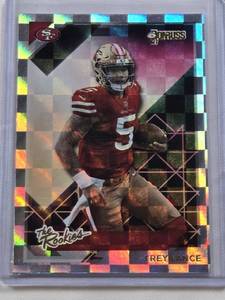lot 86 image: Trey Lance Rookie Foil 2021 Panini Donruss The Rookies #TR-TLA - San Francisco 49ers Football Card