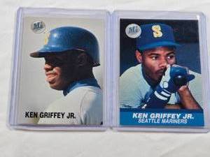 lot 95 image: Lot of 2 Ken Griffey Jr. Baseball Cards 1991 - Seattle Mariners