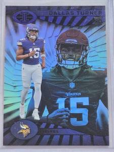 lot 106 image: Dallas Turner Rookie 2024 Panini Illusions #99 - Minnesota Vikings Football Card