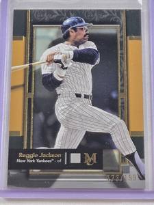 lot 124 image: Reggie Jackson 2024 Topps Museum Collection #87 and Numbered 173199 - New York Yankees Baseball Card