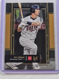 lot 125 image: Joe Mauer 2024 Topps Museum Collection #32 and Numbered 32199 - Minnesota Twins Baseball Card