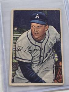 lot 139 image: Bob Hooper 1952 Bowman #10 - Philadelphia Athletics Vintage Baseball Card