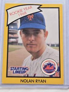 lot 143 image: Nolan Ryan Starting Lineup 1989 Kenner Printed in Hong Kong #4691217070 - New York Mets Baseball Card