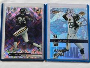 lot 162 image: Lot of 2 Randy Moss Premium Insert Football Cards 1999 Upper Deck HoloGrFx and 1999 Collectors Edge Extreme Team - Minnesota Vikings Football Cards