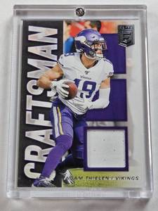 lot 215 image: Adam Thielen 2020 Panini Donruss Elite Jersey Patch Relic #CJ-AT - Minnesota Vikings Football Card