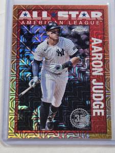 lot 243 image: Aaron Judge 2025 Topps Chrome Mojo Insert #90ASC-12 - New York Yankees Baseball Card