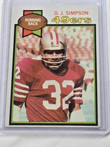 lot 258 image: O.J. Simpson 1979 Topps #170 - San Francisco 49ers Vintage Football Card