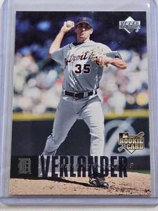lot 263 image: Justin Verlander Rookie 2006 Upper Deck #922 - Detroit Tigers Baseball Card