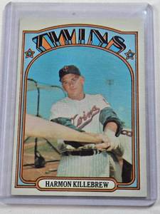 lot 275 image: Harmon Killebrew 1972 Topps #51 - Minnesota Twins Vintage Baseball Card