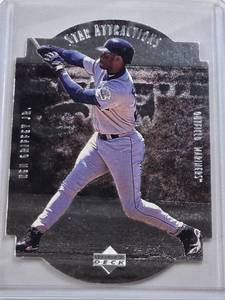 lot 294 image: Ken Griffey Jr. 1997 Upper Deck Star Attractions Die Cut #SA1 - Seattle Mariners Baseball Card