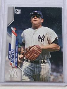 lot 296 image: Mickey Mantle 2021 Topps SP  #MM49 - New York Yankees Baseball Card