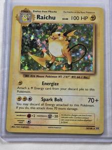 lot 315 image: Raichu 2016 Pokemon Holo #36108 Trading Card