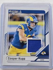 lot 317 image: Cooper Kupp 2024 Panini Donruss Threads Relic #DTH-CKU - Los Angeles Rams Football Card