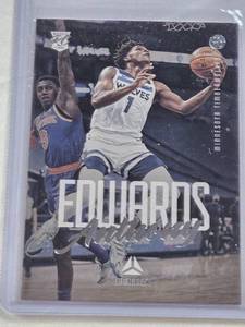 lot 327 image: Anthony Edwards Rookie 2020-21 Panini Luminance #143 - Minnesota Timberwolves Basketball Card