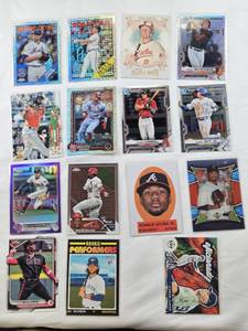 lot 359 image: Lot of 15 MLB Stars Baseball Cards Featuring Players Like Aaron Judge, Ronald Acuna Jr., Adley Rutschman and More