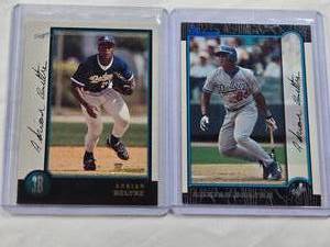 lot 391 image: Lot of 2 Adrian Beltre Rookie Cards