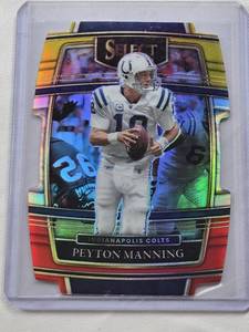 lot 420 image: Peyton Manning 2021 Panini Select Prizm Die Cut #35 - Indianapolis Colts Football Card