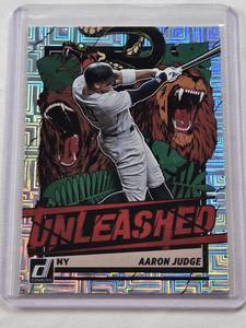 lot 432 image: Aaron Judge 2021 Panini Donruss Unleashed Foil Insert #UNL8 - New York Baseball Card