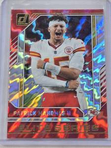 lot 438 image: Patrick Mahomes II 2024 Panini Donruss Elite Series Foil Insert #16 - Kansas City Chiefs Football Card