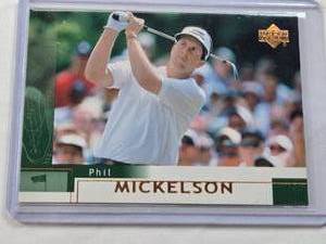 lot 447 image: Phil Mickelson 2002 Upper Deck #41 - Golf Card
