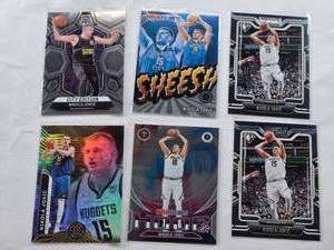 lot 448 image: Lot of 6 Nikola Jokic Cards - Denver Nuggets Basketball Cards