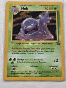 lot 477 image: Muk 1999 Pokemon Holo #1362 Trading Card