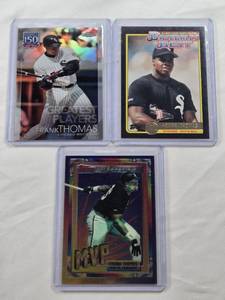 lot 478 image: Lot of 3 Frank Thomas Inserts including Baseballs Best and MVP