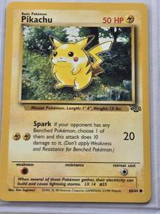 lot 489 image: Pikachu Jungle 1999 Wizards  #6064 - Pokemon Trading Card
