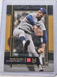 lot 495 image: Sandy Koufax 2024 Topps Museum Collection #26 and Numbered 43199 - Los Angeles Dodgers Baseball Card