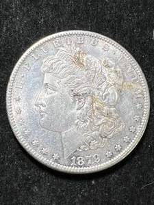 lot 27 image: 1879-S US MORGAN SILVER DOLLAR