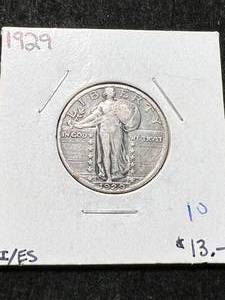 lot 42 image: 1929 US STANDING LIBERTY QUARTER