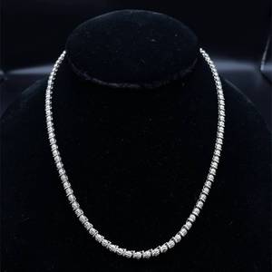 lot 86 image: Tennis Chain Bar Link Necklace