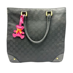 lot 123 image: Gucci Black GG Canvas Tote Bag Pre-Owned Retail $950