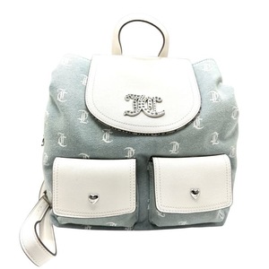 lot 127 image: Dolce & Gabbana Light Blue Denim Logo Backpack  Pre-Owned Retail $895