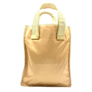 lot 129 image: Devi Kroell Gold Metallic Leather Shoulder Bag with Chain Handles  Pre-Owned Retail $225