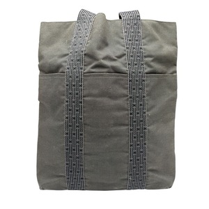lot 137 image: Herms Grey Canvas Fourre-Tout Tote Bag Pre-Owned Retail $600