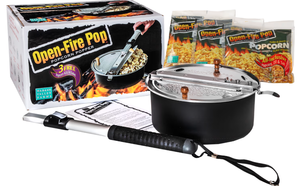 lot 226 image: Wabash Valley Farms Open-Fire Pop Popcorn Popper Kit