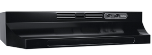 lot 47 image: NuTone 30 Ductless Under-Cabinet Range Hood w Light, Black