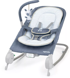 lot 135 image: Ingenuity 2-in-1 Happy Belly Rock To Bounce Massage Baby Seat