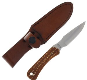 lot 392 image: Schrade Uncle Henry Next Gen 301UH Fixed Blade Staglon 3.15in Satin Drop Point