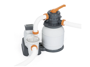 lot 403 image: Flowclear 1500 gal. Pool Filter Silica Sand Pump