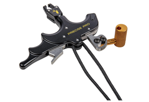 lot 430 image: Trophy Ridge Precise Pro Archery Release - Pro Performance, 4-Finger Design, Smooth Sear-Style Mechanism, Torque-Free Rotation, Adjustable Thumb-Trigger and Sear Tension, Sling Wrist Strap Included