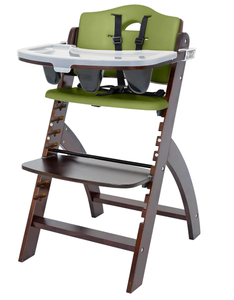 lot 73 image: Abiie Beyond Junior Wooden High Chair with Tray - Adjustable and Convertible High Chair for Babies and Toddlers