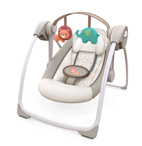 lot 106 image: Ingenuity Soothe n Delight 6-Speed Portable Baby Swing with Music