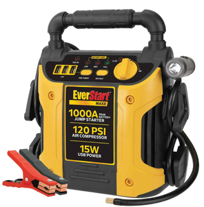 lot 213 image: EverStart Maxx 1000 Peak Amp Jump Starter with 120 PSI Compressor
