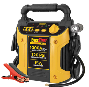 lot 215 image: EverStart Maxx 1000 Peak Amp Jump Starter with 120 PSI Compressor
