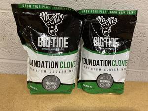 lot 381 image: Lot Of 2 Big Tine Foundation Clover Mix, 4LBS
