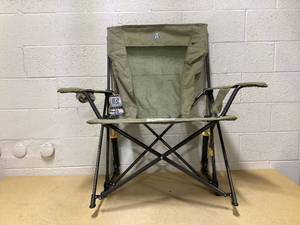 lot 451 image: GCI Outdoor Comfort Pro Rocker XL Camp Chair - Heather Aged Fatigue